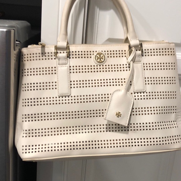 tory burch white purse
